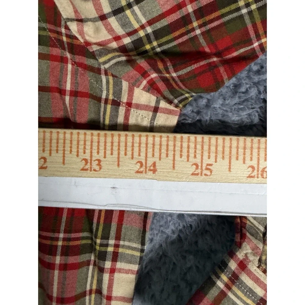 Vintage Ralph Lauren Shirt Red Green Tartan Plaid Button Down Mens Medium Pony